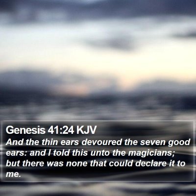 Genesis 41:24 KJV Bible Verse Image