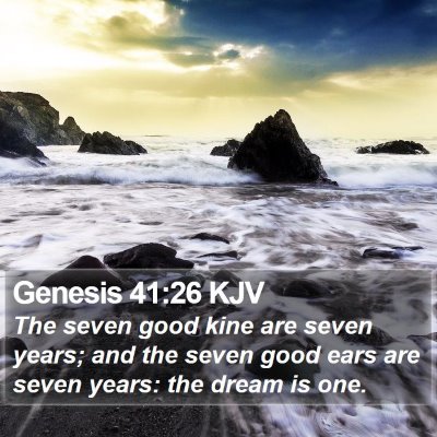 Genesis 41:26 KJV Bible Verse Image
