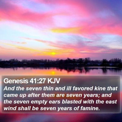 Genesis 41:27 KJV Bible Verse Image