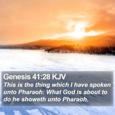 Genesis 41:28 KJV Bible Verse Image