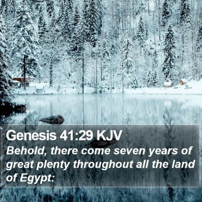 Genesis 41:29 KJV Bible Verse Image