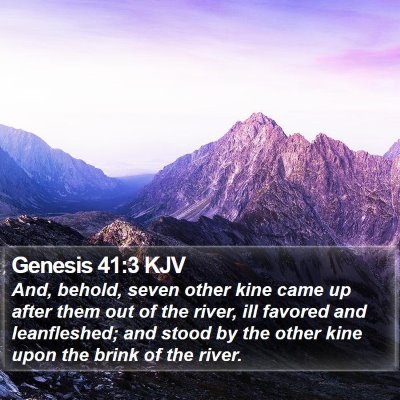 Genesis 41:3 KJV Bible Verse Image