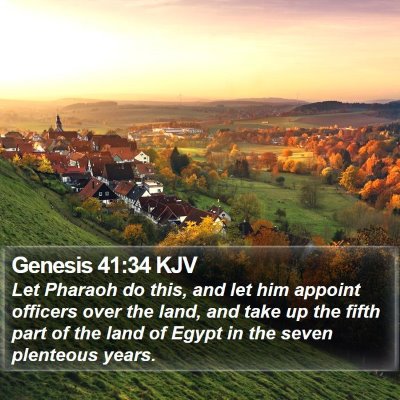 Genesis 41:34 KJV Bible Verse Image