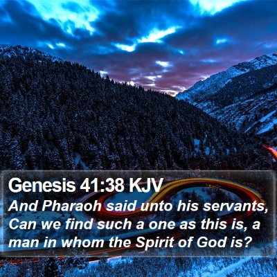 Genesis 41:38 KJV Bible Verse Image