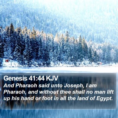 Genesis 41:44 KJV Bible Verse Image