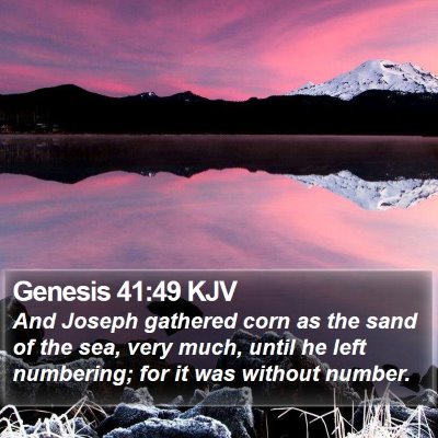 Genesis 41:49 KJV Bible Verse Image
