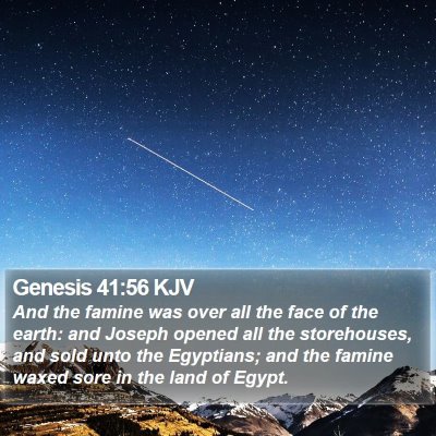 Genesis 41:56 KJV Bible Verse Image