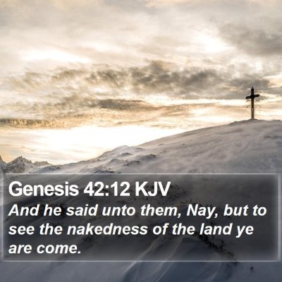 Genesis 42:12 KJV Bible Verse Image