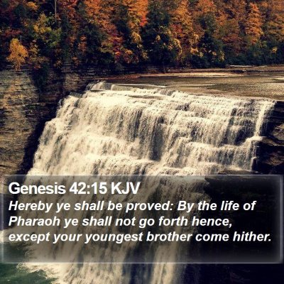 Genesis 42:15 KJV Bible Verse Image