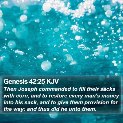 Genesis 42:25 KJV Bible Verse Image