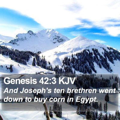 Genesis 42:3 KJV Bible Verse Image