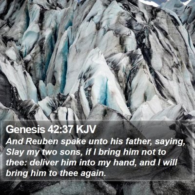 Genesis 42:37 KJV Bible Verse Image