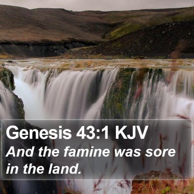 Genesis 43:1 KJV Bible Verse Image