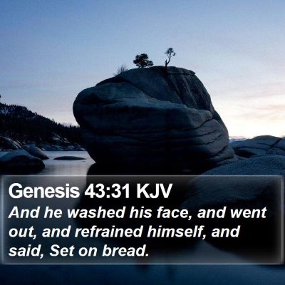 Genesis 43:31 KJV Bible Verse Image