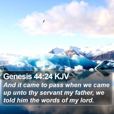 Genesis 44:24 KJV Bible Verse Image