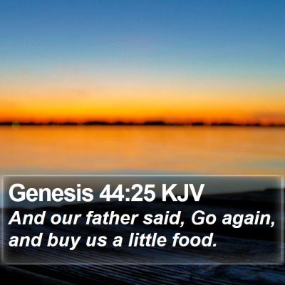 Genesis 44:25 KJV Bible Verse Image