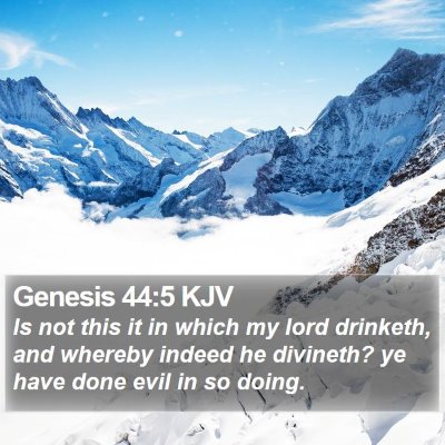 Genesis 44:5 KJV Bible Verse Image