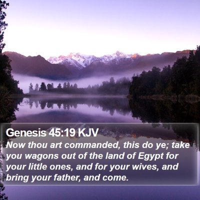 Genesis 45:19 KJV Bible Verse Image