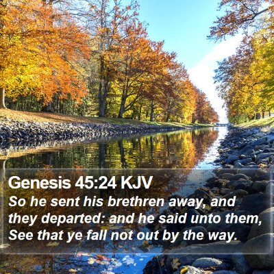 Genesis 45:24 KJV Bible Verse Image