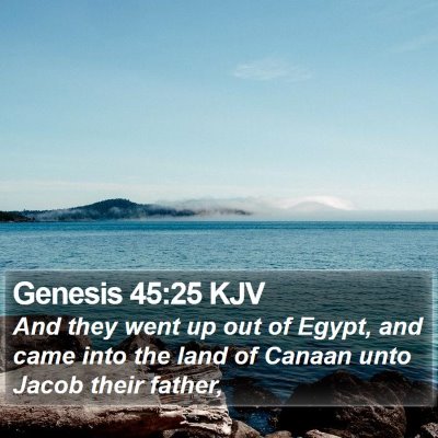 Genesis 45:25 KJV Bible Verse Image
