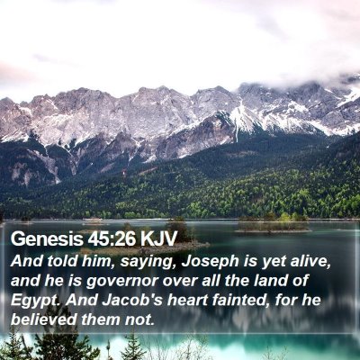 Genesis 45:26 KJV Bible Verse Image