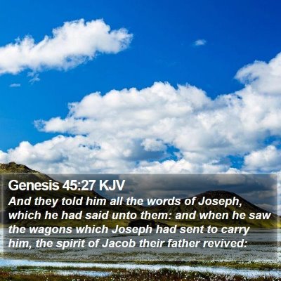 Genesis 45:27 KJV Bible Verse Image