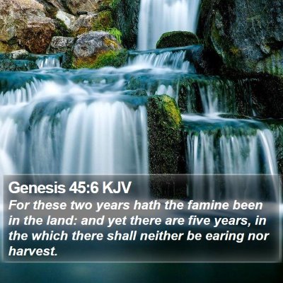 Genesis 45:6 KJV Bible Verse Image