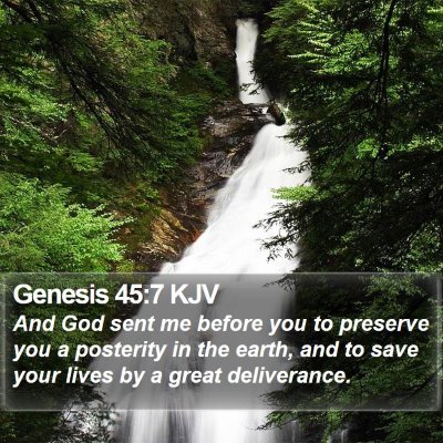 Genesis 45:7 KJV Bible Verse Image