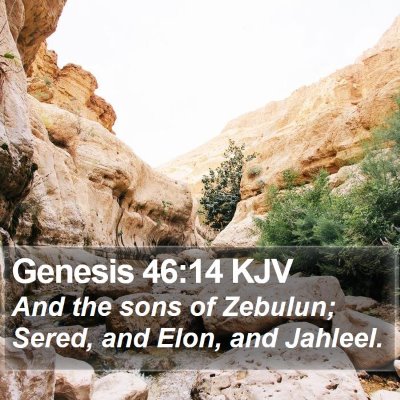 Genesis 46:14 KJV Bible Verse Image