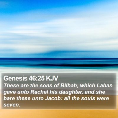 Genesis 46:25 KJV Bible Verse Image