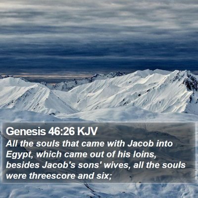 Genesis 46:26 KJV Bible Verse Image