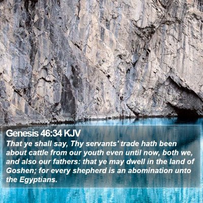 Genesis 46:34 KJV Bible Verse Image
