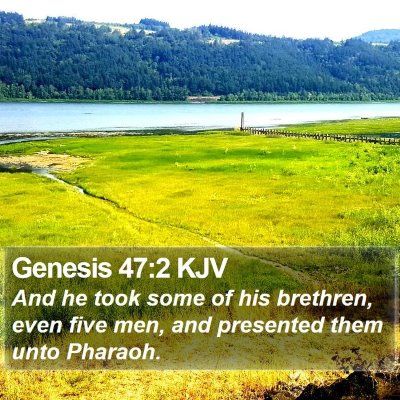 Genesis 47:2 KJV Bible Verse Image