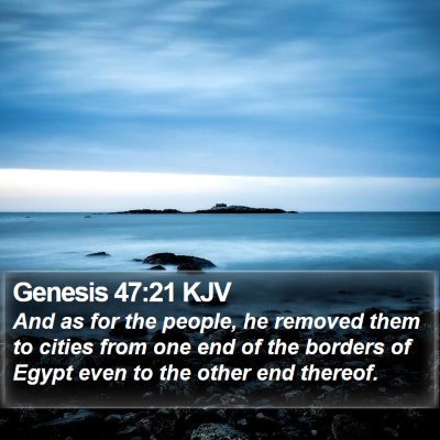 Genesis 47:21 KJV Bible Verse Image