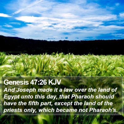 Genesis 47:26 KJV Bible Verse Image
