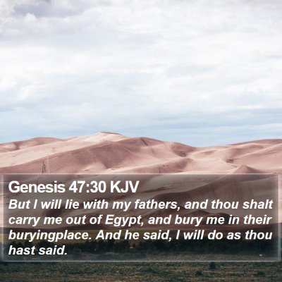 Genesis 47:30 KJV Bible Verse Image