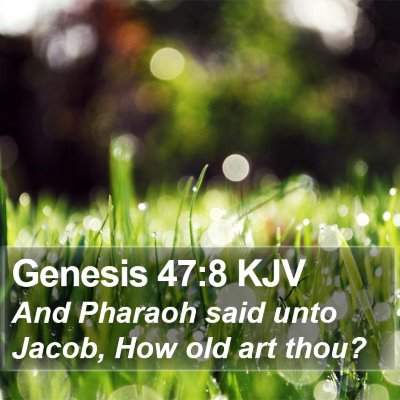 Genesis 47:8 KJV Bible Verse Image
