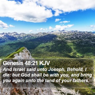 Genesis 48:21 KJV Bible Verse Image