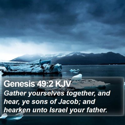 Genesis 49:2 KJV Bible Verse Image