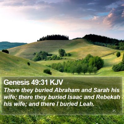 Genesis 49:31 KJV Bible Verse Image