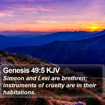 Genesis 49:5 KJV Bible Verse Image