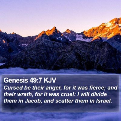 Genesis 49:7 KJV Bible Verse Image