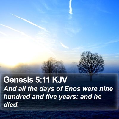 Genesis 5:11 KJV Bible Verse Image