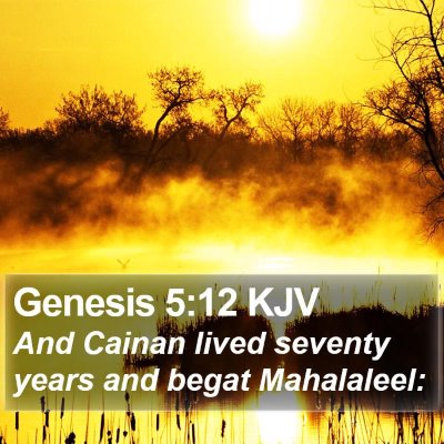 Genesis 5:12 KJV Bible Verse Image
