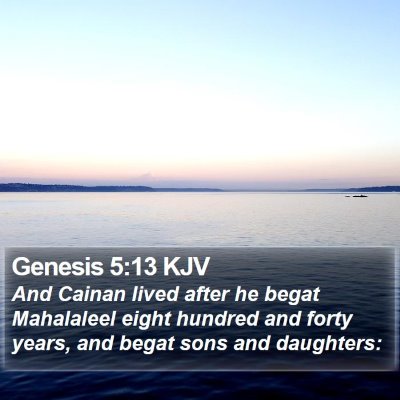 Genesis 5:13 KJV Bible Verse Image
