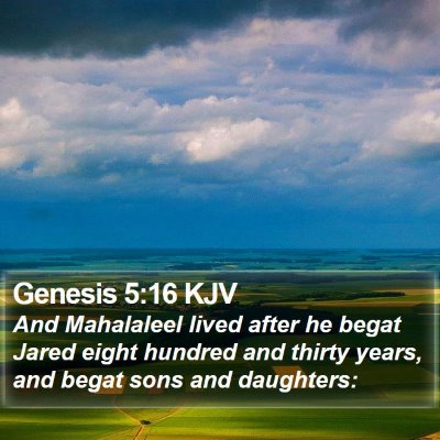 Genesis 5:16 KJV Bible Verse Image