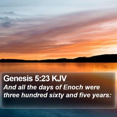 Genesis 5:23 KJV Bible Verse Image