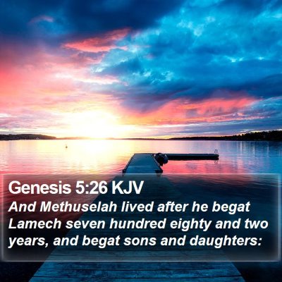 Genesis 5:26 KJV Bible Verse Image