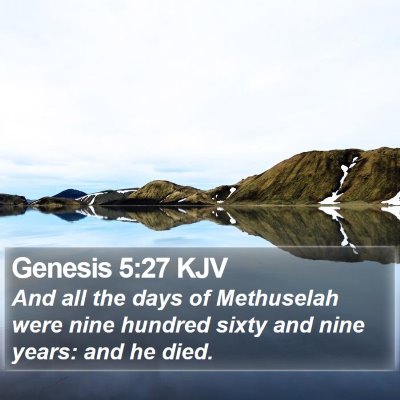 Genesis 5:27 KJV Bible Verse Image