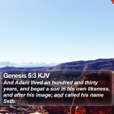 Genesis 5:3 KJV Bible Verse Image